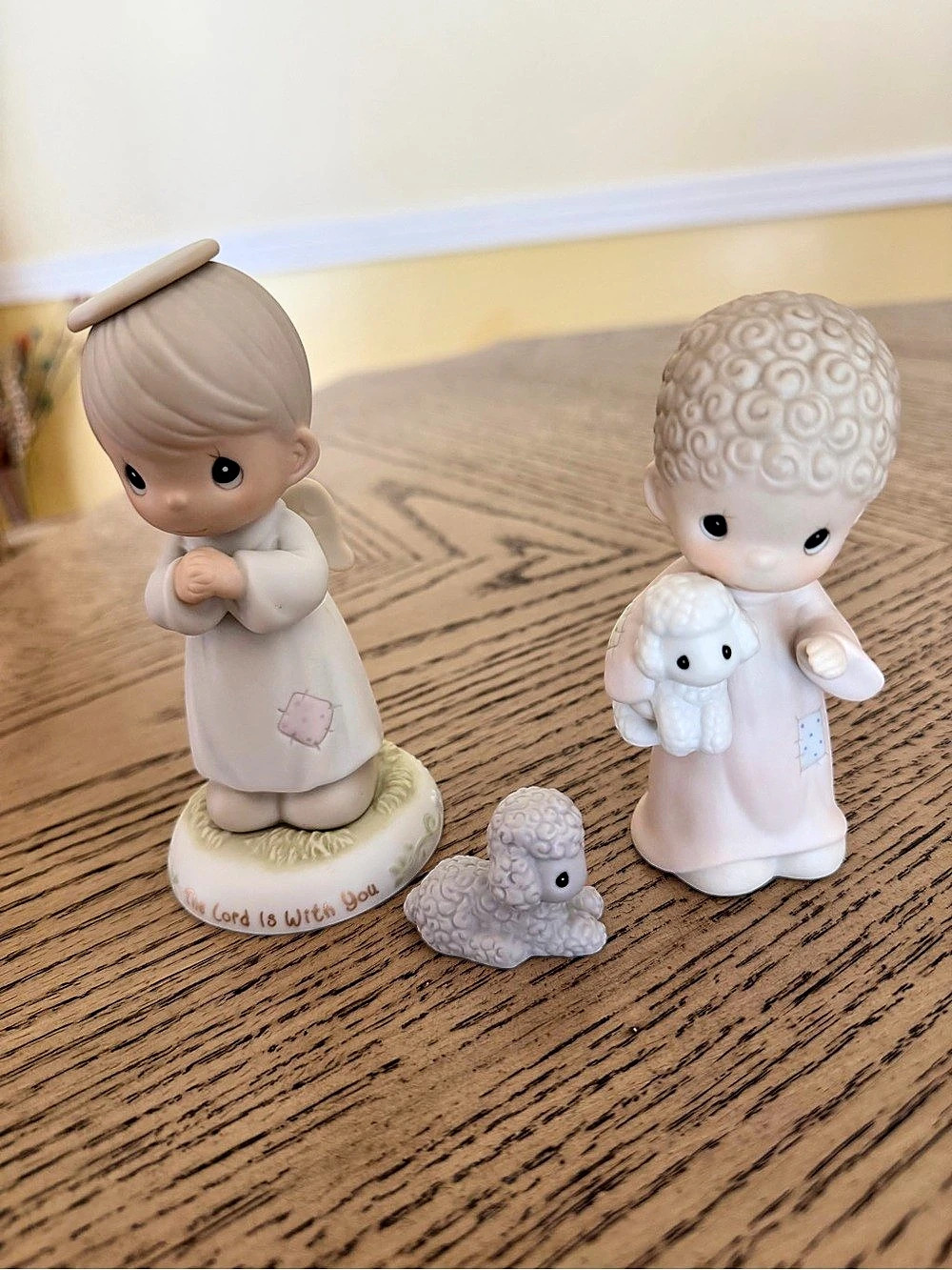 Precious Moments The Lord Is With You Figurine Set White & Pink